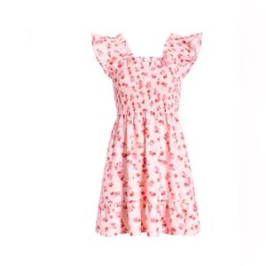 Hill House Pink Floral Smocked Sundress